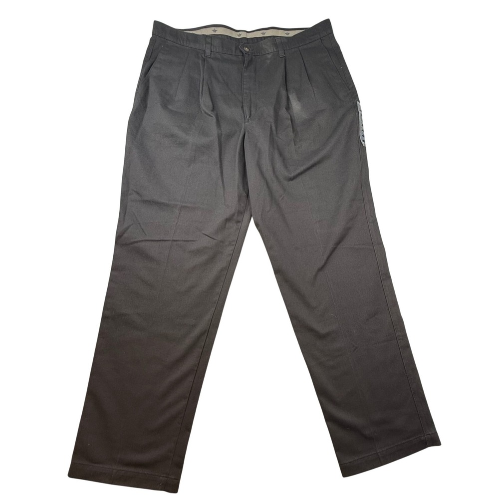 Dockers Khakis Mens‎ Pants Classic Wrinkle Free Cotton 40x32 Brown-faded spot